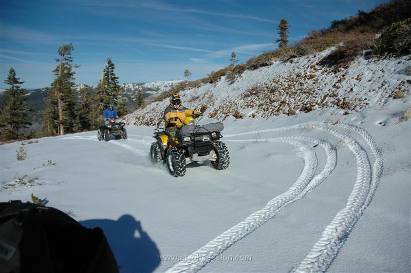 028. Ken and Dusty catch up...on pristine snow..jpg