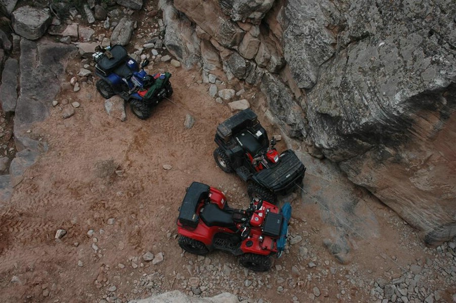 079. Jack, Dusty and Larry's Quad...Steve and Thomas left theirs..jpg