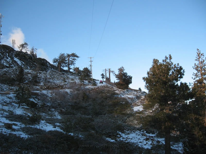 75. Lori climbing Cisco Butte on the icy section..jpg